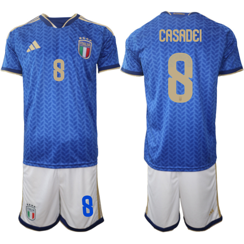 Men Italy home #15 style 2026 World Cup Soccer jersey